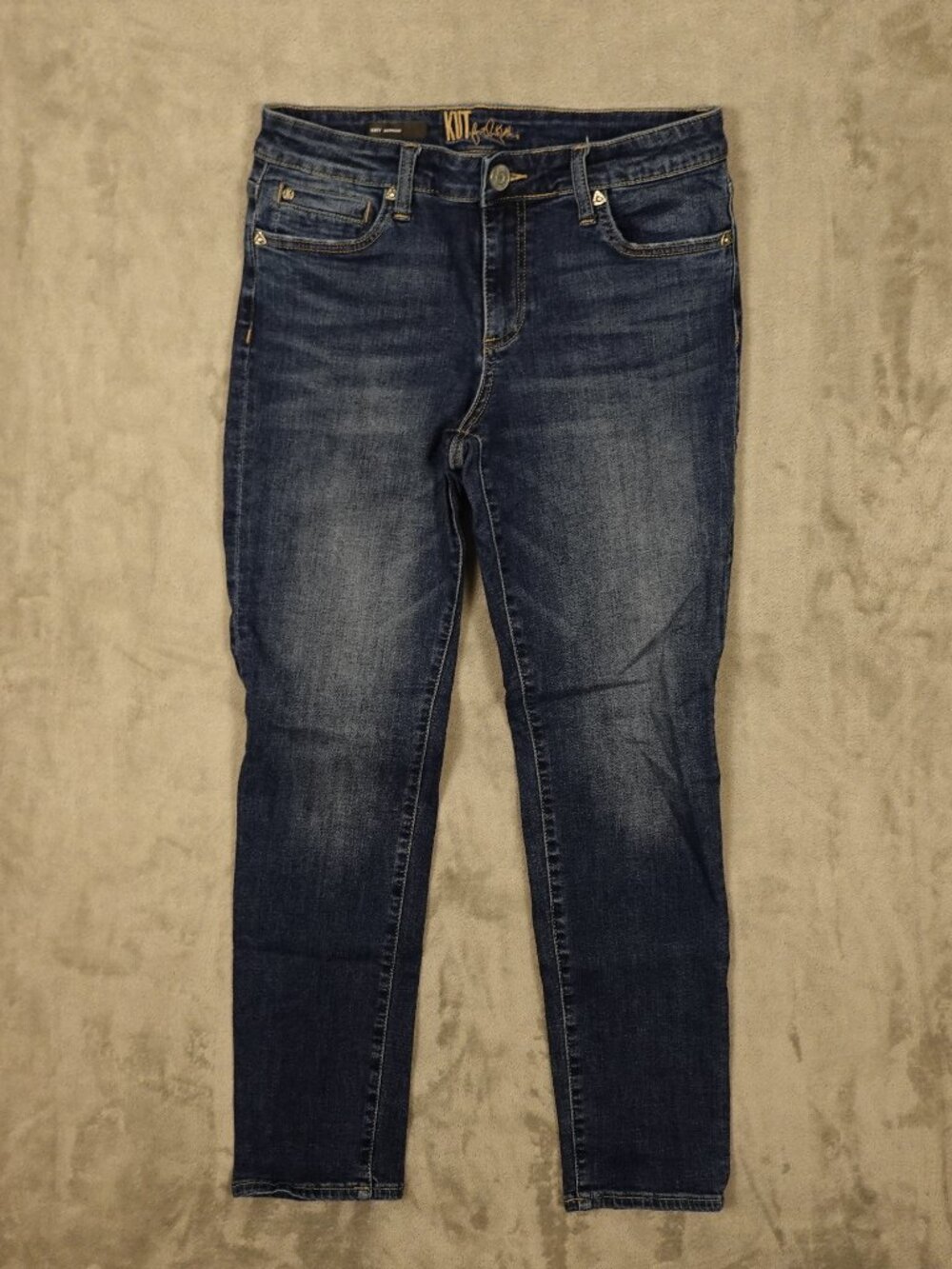KUT from the Kloth Katy Boyfriend Jeans Women's 6 Dark Wash Stretch Denim‎